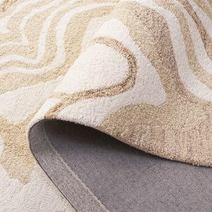 Safavieh Ebony Handtufted Area Rug - Luxurious Wool Blend, Elegant Design For Comfortable Living Spaces Beige ,Ivory 80% Wool 20% Cotton Ebn779b-6