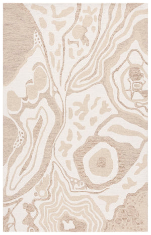 Safavieh Ebony Handtufted Area Rug - Luxurious Wool Blend, Elegant Design For Comfortable Living Spaces Beige ,Ivory 80% Wool 20% Cotton Ebn779b-6