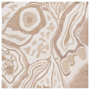 Safavieh Ebony Hand-tufted Runner Rug - Luxurious Wool Blend With Modern Elegance For Your Living Space Beige ,Ivory 80% Wool 20% Cotton Ebn779b-6sq