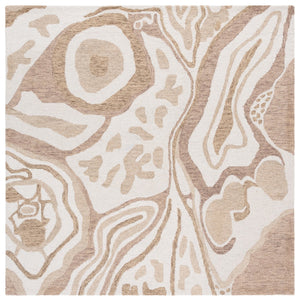 Safavieh Ebony Handtufted Area Rug - Luxurious Wool Blend, Elegant Design For Comfortable Living Spaces Beige ,Ivory 80% Wool 20% Cotton Ebn779b-6