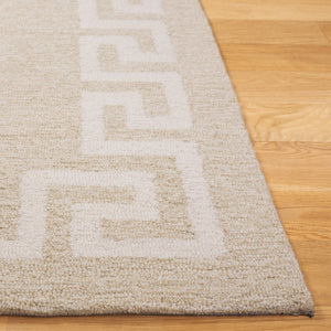 Safavieh Ebony Hand-tufted Runner Rug - Luxurious Wool Blend With Timeless Greek Key Design For Elegant Spaces Beige ,Ivory 80% Wool 20% Cotton Ebn780b-5