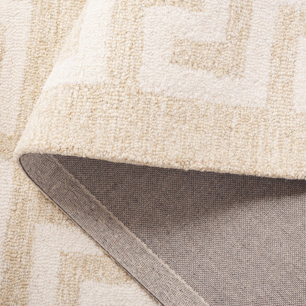 Safavieh Ebony Hand-tufted Area Rug – Luxurious Wool & Cotton Blend With Classic Greek Key Design For Your Home Beige ,Ivory 80% Wool 20% Cotton Ebn780b-6