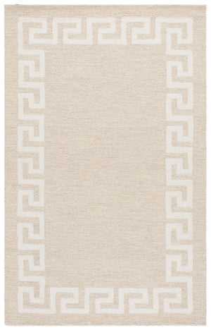 Safavieh Ebony Hand-tufted Runner Rug - Luxurious Wool Blend With Timeless Greek Key Design For Elegant Spaces Beige ,Ivory 80% Wool 20% Cotton Ebn780b-5