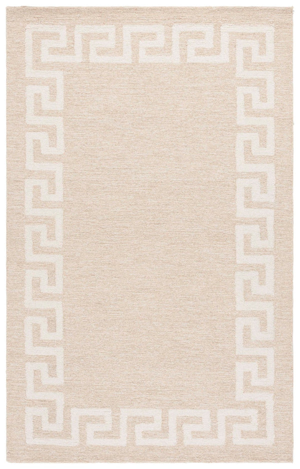 Safavieh Ebony Hand-tufted Area Rug – Luxurious Wool & Cotton Blend With Classic Greek Key Design For Your Home Beige ,Ivory 80% Wool 20% Cotton Ebn780b-6