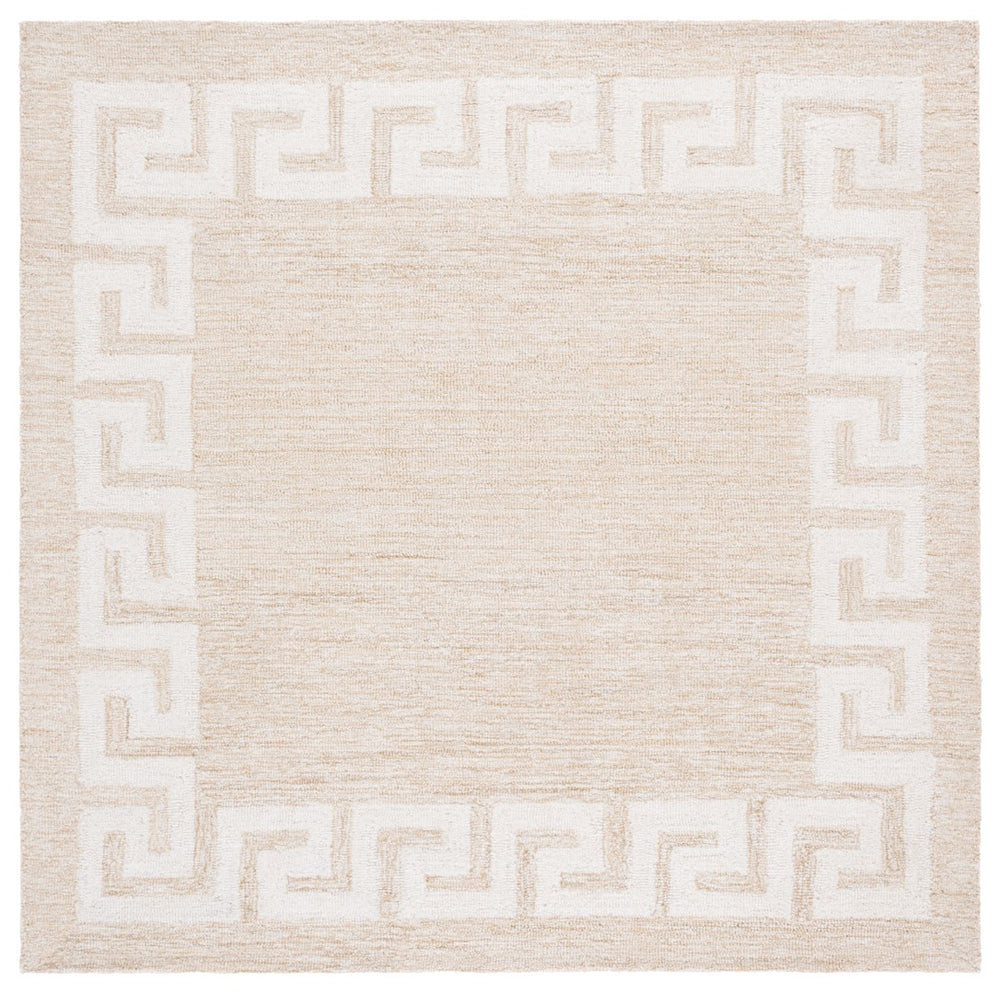 Safavieh Ebony Hand-tufted Area Rug – Luxurious Wool & Cotton Blend With Classic Greek Key Design For Your Home Beige ,Ivory 80% Wool 20% Cotton Ebn780b-6