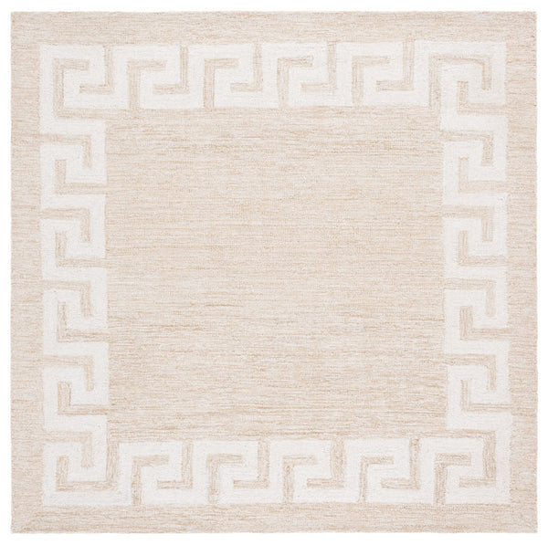 Safavieh Ebony Hand-tufted Area Rug – Luxurious Wool & Cotton Blend With Classic Greek Key Design For Your Home Beige ,Ivory 80% Wool 20% Cotton Ebn780b-6