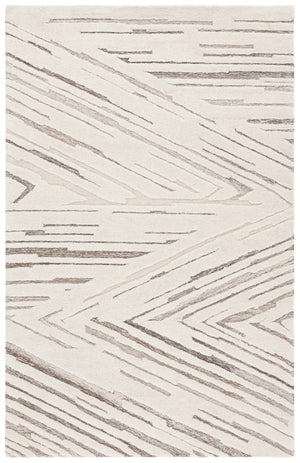 Safavieh Ebony Hand-tufted Wool & Cotton Runner Rug – Chic Abstract Pattern For Elegant Home Decor Upgrade Ivory ,Brown Wool & Cotton Ebn817t-5