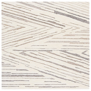 Safavieh Ebony Hand-tufted Wool & Cotton Runner Rug – Chic Abstract Pattern For Elegant Home Decor Upgrade Ivory ,Brown Wool & Cotton Ebn817t-6sq
