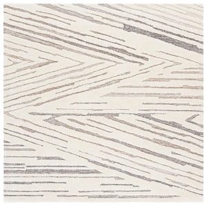 Safavieh Ebony Hand-tufted Area Rug In Abstract Design – Luxurious Wool & Cotton, Perfect For Any Space Ivory ,Brown Wool & Cotton Ebn817t-3