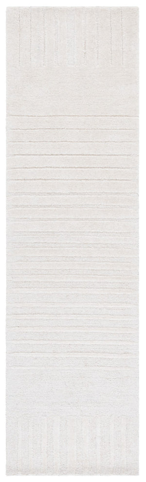 Safavieh Ebony Hand-tufted Area Rug - Luxurious Wool-cotton Blend, Elegant Design For Any Living Space Ivory Wool & Cotton Ebn820a-4