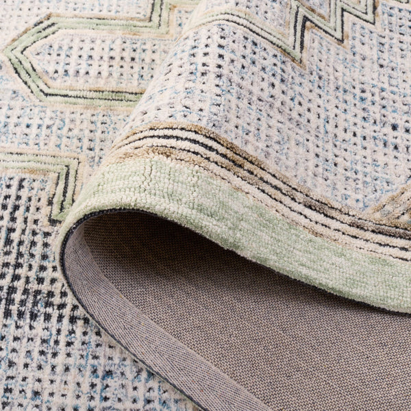 Safavieh Ebony Hand-tufted Runner Rug - Elegant Wool-cotton Blend For Stylish Hallways And High-traffic Areas Green ,Ivory Wool & Cotton Ebn822y-5