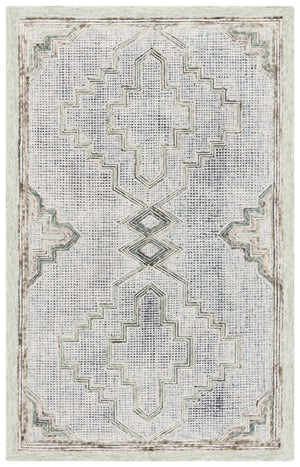 Safavieh Ebony Hand-tufted Runner Rug - Elegant Wool-cotton Blend For Stylish Hallways And High-traffic Areas Green ,Ivory Wool & Cotton Ebn822y-5