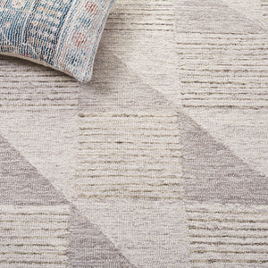 Safavieh Ebony Hand-tufted Runner Rug - Timeless Elegance With Geometric Design For Hallway Or Entryway Decor Grey Wool & Cotton Ebn823f-5