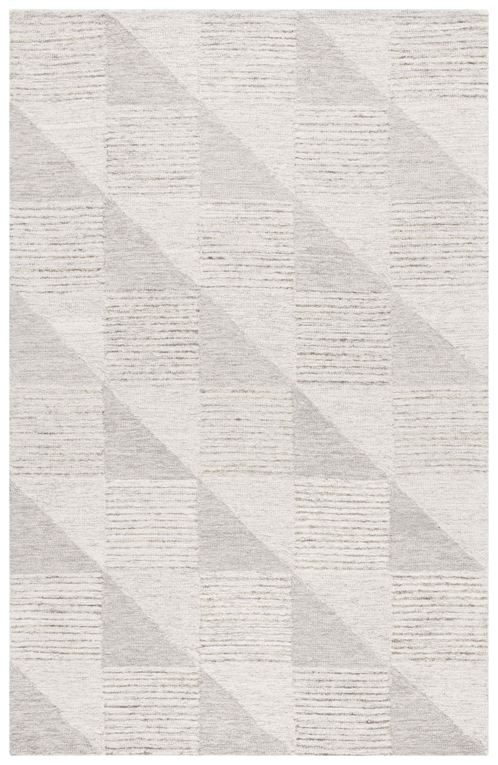 Safavieh Ebony Hand-tufted Runner Rug - Timeless Elegance With Geometric Design For Hallway Or Entryway Decor Grey Wool & Cotton Ebn823f-6sq