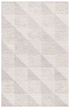 Safavieh Ebony Hand-tufted Area Rug: Elegant Geometric Design In Plush Wool-cotton Blend For Cozy Spaces Grey Wool & Cotton Ebn823f-8