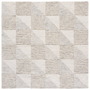 Safavieh Ebony Hand-tufted Runner Rug - Timeless Elegance With Geometric Design For Hallway Or Entryway Decor Grey Wool & Cotton Ebn823f-6sq