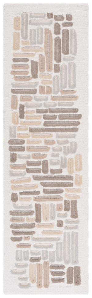 Safavieh Ebony Hand-tufted Area Rug – Luxurious Wool & Cotton Blend, Elegant Design For Cozy Home Décor Beige ,Ivory 80% Wool 20% Cotton Ebn850b-6