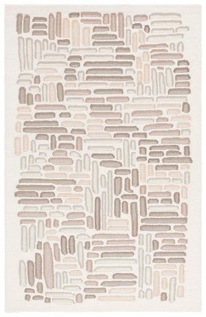 Safavieh Ebony Hand-tufted Area Rug – Luxurious Wool & Cotton Blend, Elegant Design For Cozy Home Décor Beige ,Ivory 80% Wool 20% Cotton Ebn850b-6