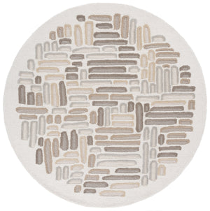 Safavieh Ebony Exquisite Hand-tufted Area Rug In Earthy Tones For Timeless Elegance And Comfort Beige ,Ivory 80% Wool 20% Cotton Ebn850b-28