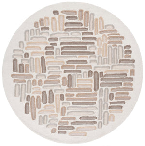 Safavieh Ebony Hand-tufted Area Rug – Luxurious Wool & Cotton Blend, Elegant Design For Cozy Home Décor Beige ,Ivory 80% Wool 20% Cotton Ebn850b-6