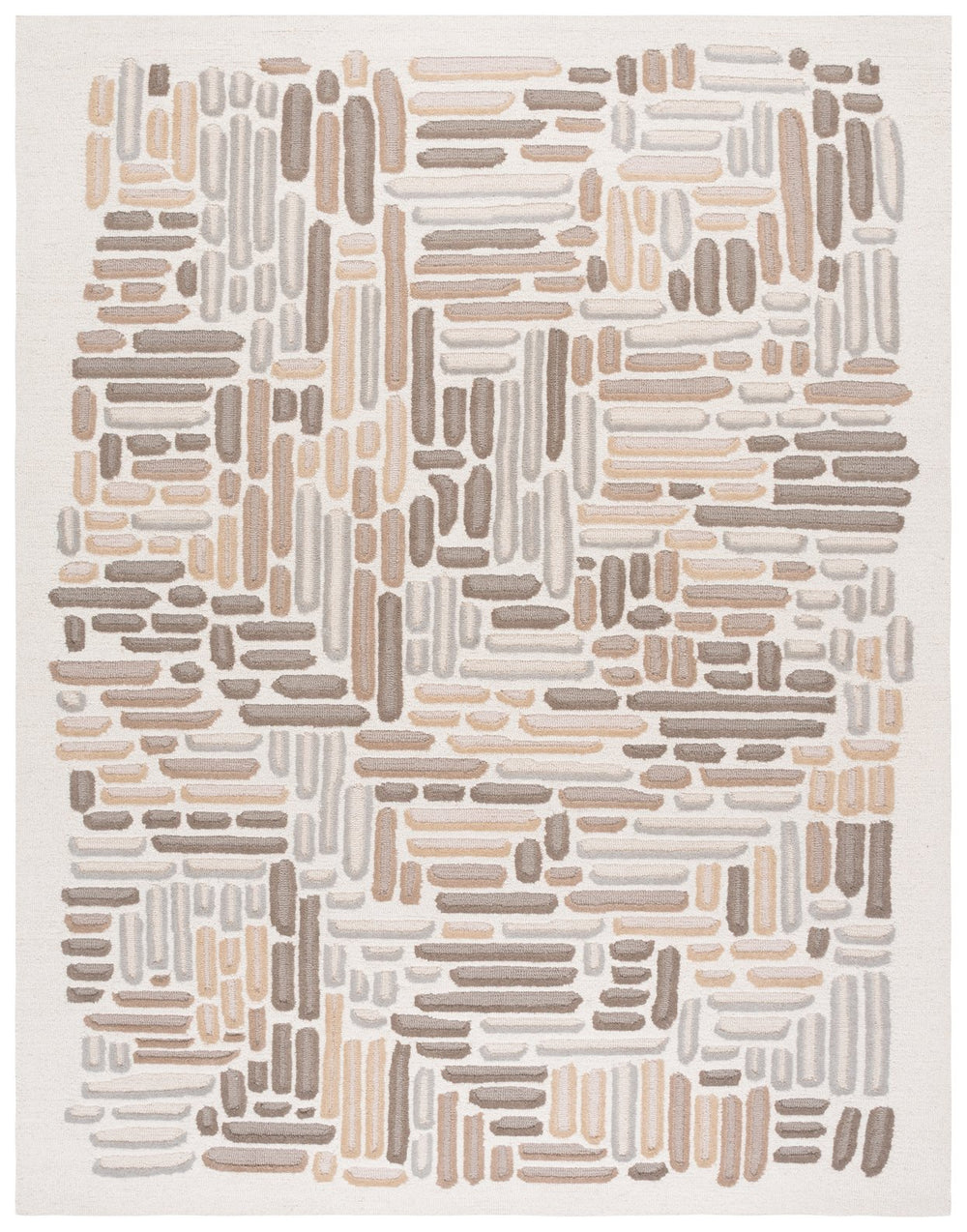 Safavieh Ebony Exquisite Hand-tufted Area Rug In Earthy Tones For Timeless Elegance And Comfort Beige ,Ivory 80% Wool 20% Cotton Ebn850b-28