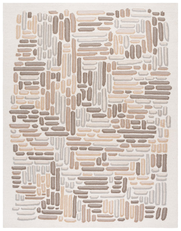 Safavieh Ebony Hand-tufted Area Rug – Luxurious Wool & Cotton Blend, Elegant Design For Cozy Home Décor Beige ,Ivory 80% Wool 20% Cotton Ebn850b-6