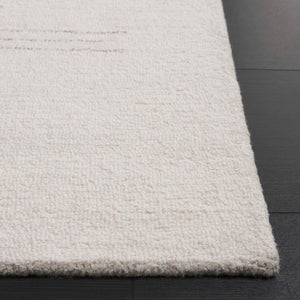 Safavieh Ebony Luxurious 5' X 8' Ivory Grey Area Rug - Hand-tufted, Soft Wool Blend For Elegant Home Decor Ivory ,Grey 70% Wool 20% Cotton 10% Jute Ebn851a-5