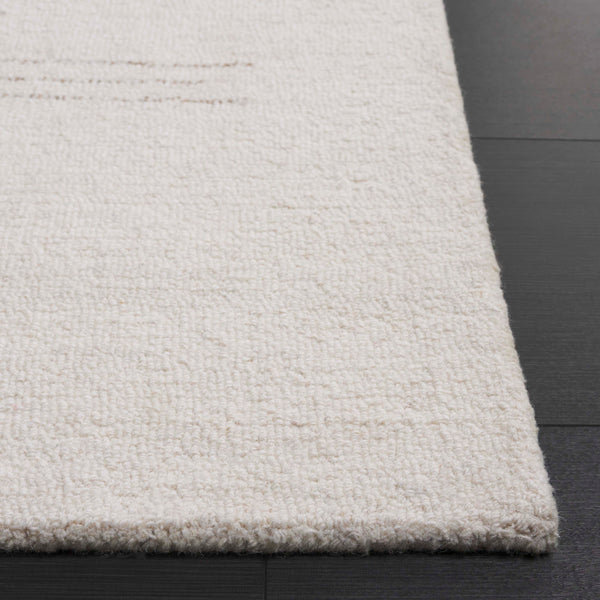 Safavieh Ebony Luxurious 5' X 8' Ivory Grey Area Rug - Hand-tufted, Soft Wool Blend For Elegant Home Decor Ivory ,Grey 70% Wool 20% Cotton 10% Jute Ebn851a-5