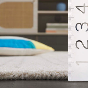 Safavieh Ebony Luxurious 5' X 8' Ivory Grey Area Rug - Hand-tufted, Soft Wool Blend For Elegant Home Decor Ivory ,Grey 70% Wool 20% Cotton 10% Jute Ebn851a-5