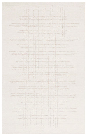 Safavieh Ebony Luxurious 5' X 8' Ivory Grey Area Rug - Hand-tufted, Soft Wool Blend For Elegant Home Decor Ivory ,Grey 70% Wool 20% Cotton 10% Jute Ebn851a-5