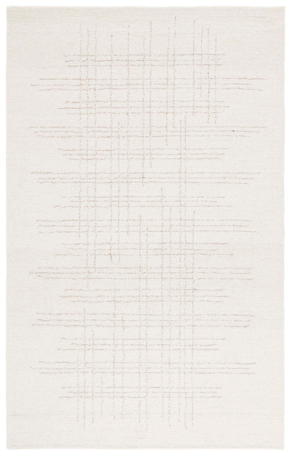 Safavieh Ebony Luxurious 5' X 8' Ivory Grey Area Rug - Hand-tufted, Soft Wool Blend For Elegant Home Decor Ivory ,Grey 70% Wool 20% Cotton 10% Jute Ebn851a-5