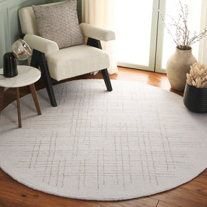 Safavieh Ebony Hand-tufted Area Rug - Elegant Artisan Design In Soft Natural Hues For Stylish Home Decor Ivory ,Grey 70% Wool 20% Cotton 10% Jute Ebn851a-4