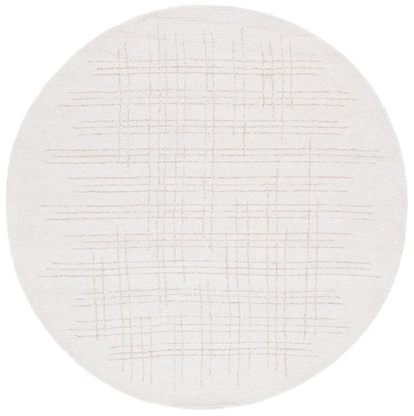 Safavieh Ebony Hand-tufted Area Rug - Elegant Artisan Design In Soft Natural Hues For Stylish Home Decor Ivory ,Grey 70% Wool 20% Cotton 10% Jute Ebn851a-4