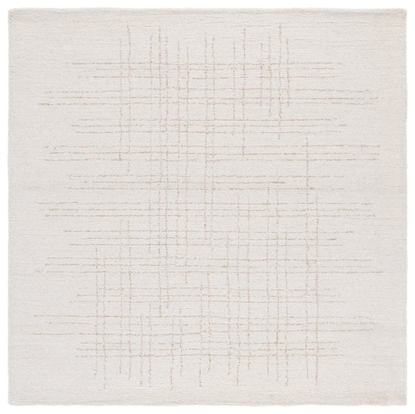 Safavieh Ebony Hand-tufted Area Rug - Elegant Artisan Design In Soft Natural Hues For Stylish Home Decor Ivory ,Grey 70% Wool 20% Cotton 10% Jute Ebn851a-4