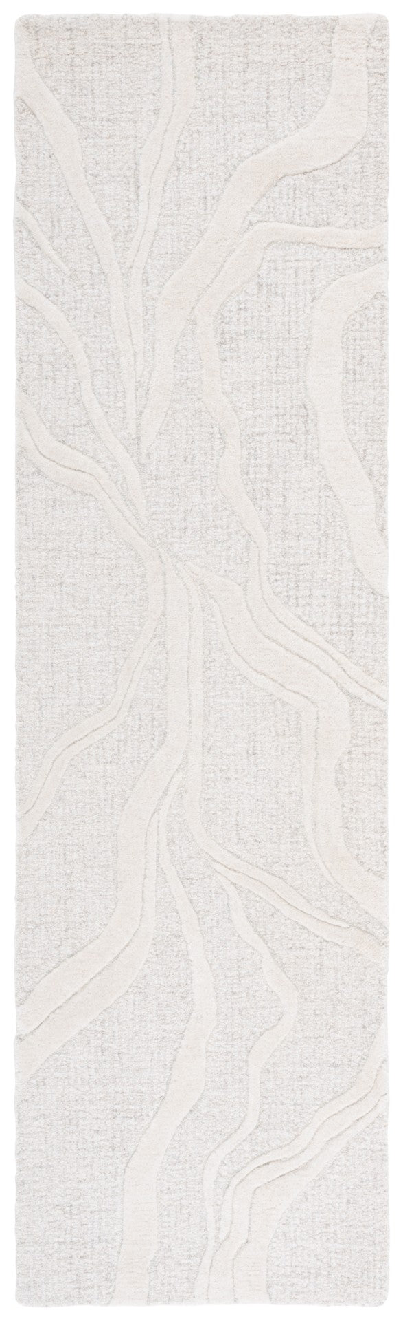 Safavieh Ebony Handcrafted Area Rug - Luxurious Wool & Cotton Blend, Elegant Home Décor, Timeless Style Grey ,Ivory 80% Wool 20% Cotton Ebn852f-6