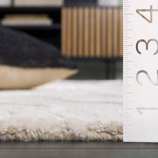 Safavieh Ebony Hand-tufted Area Rug – 5' X 8' Grey Ivory Wool-cotton Blend For Luxurious Home Décor Grey ,Ivory 80% Wool 20% Cotton Ebn852f-5