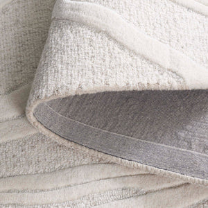 Safavieh Ebony Handcrafted Area Rug - Luxurious Wool & Cotton Blend, Elegant Home Décor, Timeless Style Grey ,Ivory 80% Wool 20% Cotton Ebn852f-6