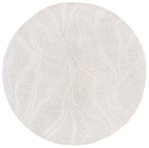 Safavieh Ebony Handcrafted Area Rug - Luxurious Wool & Cotton Blend, Elegant Home Décor, Timeless Style Grey ,Ivory 80% Wool 20% Cotton Ebn852f-6