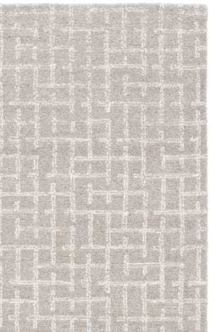 Safavieh Ebony Hand-Tufted Grey Wool-Cotton Rug 5X8 Low Pile Geometric Modern Area Accent For Living Room 6'-0" x 9'-0" EBN855F-6