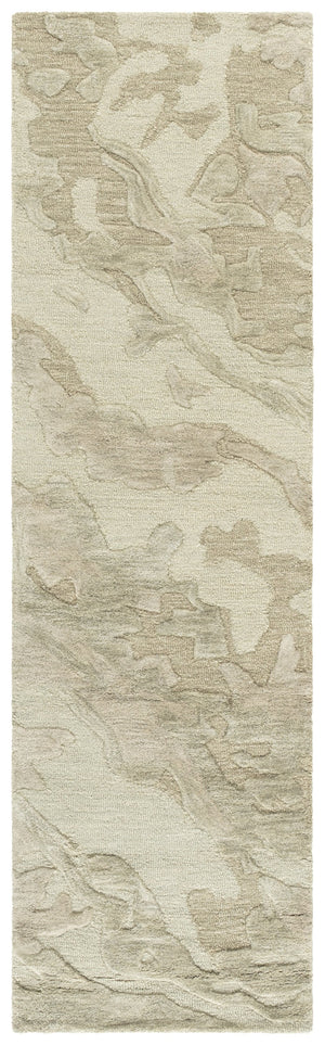 Safavieh Ebony Hand-Tufted Green Square Rug — Wool-Cotton Blend, Low Pile, Minimalist Contemporary Accent 6'-0" x 6'-0" EBN856Y-6SQ