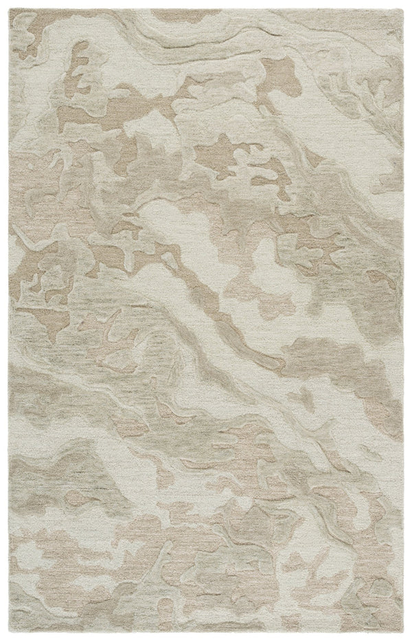 Safavieh Ebony Hand-Tufted Green Square Rug — Wool-Cotton Blend, Low Pile, Minimalist Contemporary Accent 6'-0" x 6'-0" EBN856Y-6SQ
