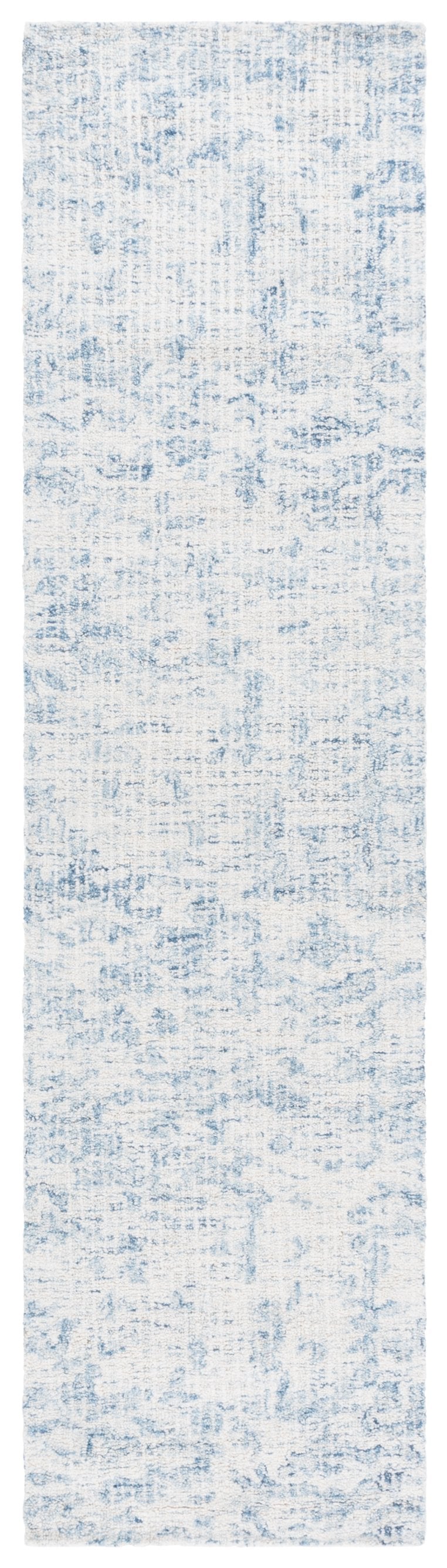 Safavieh Ebony Modern Hand-tufted Area Rug - Luxurious Wool And Cotton Blend With Abstract Blue Design Ivory ,Blue 80% Wool,20% Cotton Ebn904a-8