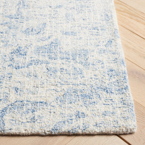 Safavieh Ebony Hand-tufted Area Rug - Luxurious Wool Blend, Contemporary Design For Elegant Home Décor Ivory ,Blue 80% Wool,20% Cotton Ebn904a-10