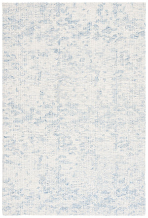 Safavieh Ebony Hand-tufted Area Rug - Luxurious Wool Blend, Contemporary Design For Elegant Home Décor Ivory ,Blue 80% Wool,20% Cotton Ebn904a-10