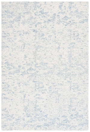 Safavieh Ebony Hand-tufted 5' X 8' Area Rug In Ivory & Blue – Elegant Abstract Design For Any Space Ivory ,Blue 80% Wool,20% Cotton Ebn904a-5
