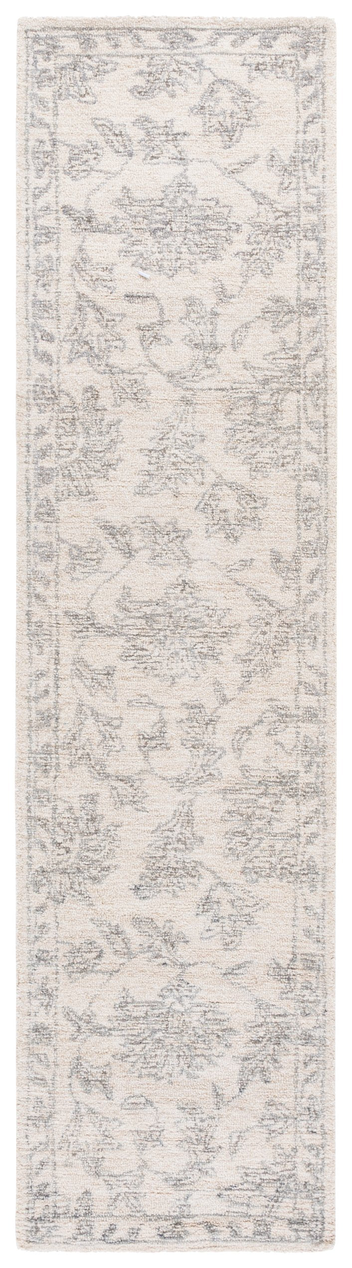 Safavieh Ebony Hand-tufted Area Rug: Luxurious Wool Blend With Intricate Grey Patterns For Elegant Living Spaces Ivory ,Grey 80% Wool,20% Cotton Ebn905a-5
