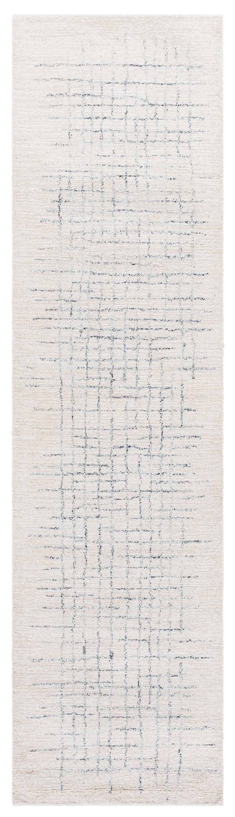 Safavieh Ebony Hand Tufted Modern Area Rug - Luxurious Wool Cotton Blend For Stylish Home Décor Upgrade Ivory ,Navy 80% Wool,20% Cotton Ebn906a-6sq