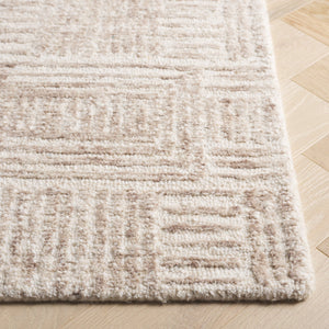 Safavieh Ebony Hand-tufted Luxury Rug – Contemporary Abstract Design In Earthy Tones For Modern Spaces Ivory ,Brown 80% Wool,20% Cotton Ebn907a-4