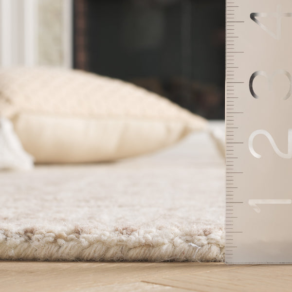 Safavieh Ebony Hand-tufted Luxury Rug – Contemporary Abstract Design In Earthy Tones For Modern Spaces Ivory ,Brown 80% Wool,20% Cotton Ebn907a-4