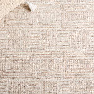 Safavieh Ebony Hand-tufted Luxury Rug – Contemporary Abstract Design In Earthy Tones For Modern Spaces Ivory ,Brown 80% Wool,20% Cotton Ebn907a-4